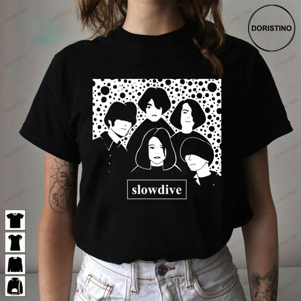 Whtie Members Slowdive Awesome Shirts